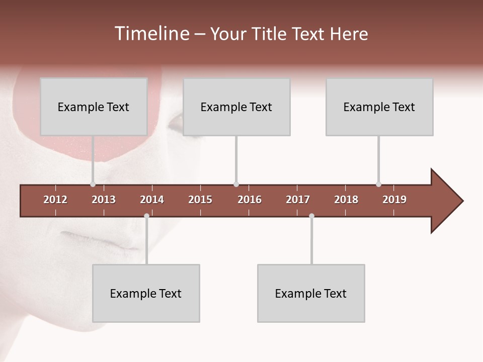 Girl Flag Female PowerPoint Template