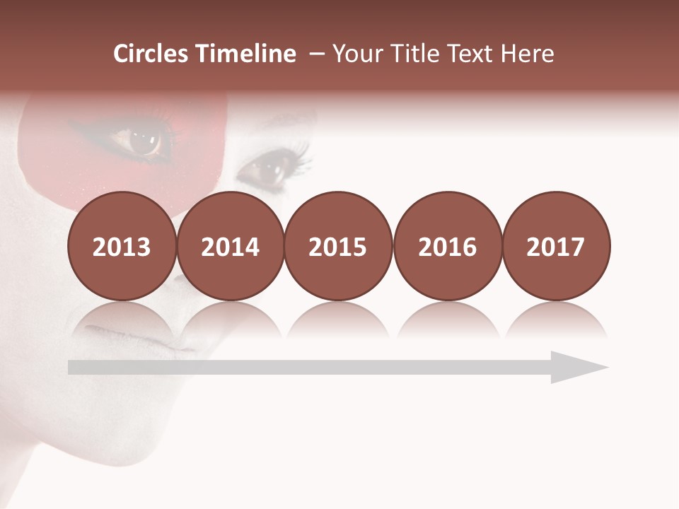 Girl Flag Female PowerPoint Template