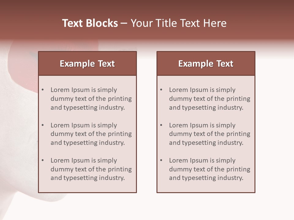 Girl Flag Female PowerPoint Template