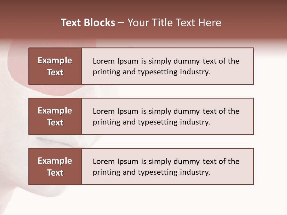 Girl Flag Female PowerPoint Template