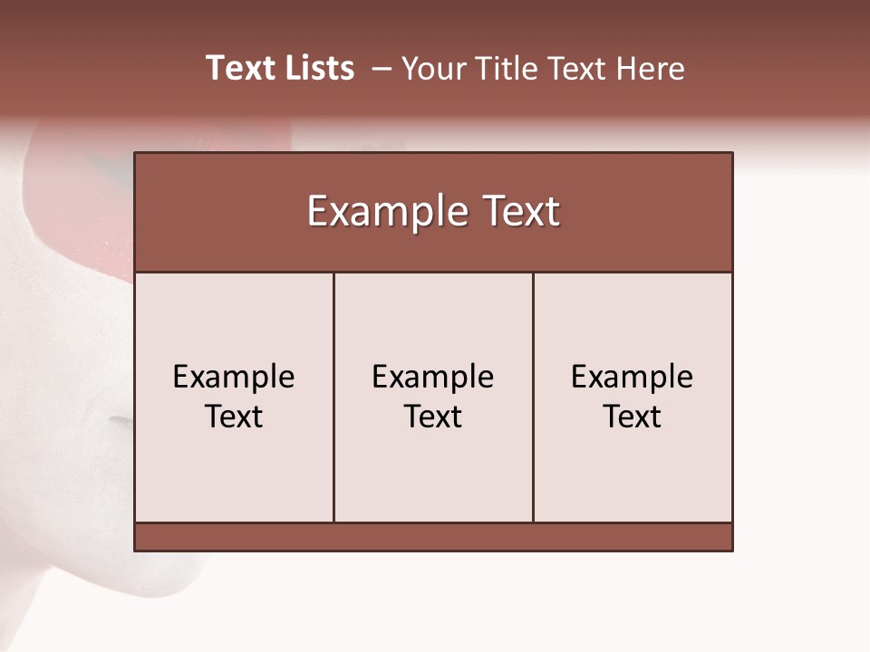 Girl Flag Female PowerPoint Template