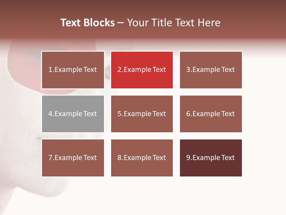 Girl Flag Female PowerPoint Template