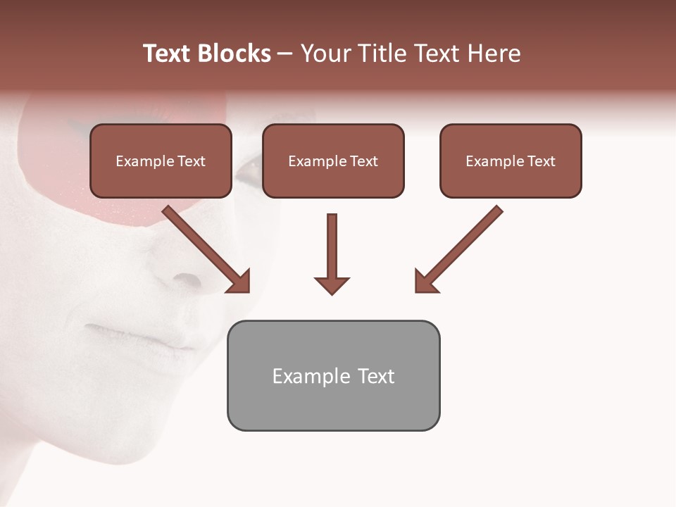 Girl Flag Female PowerPoint Template