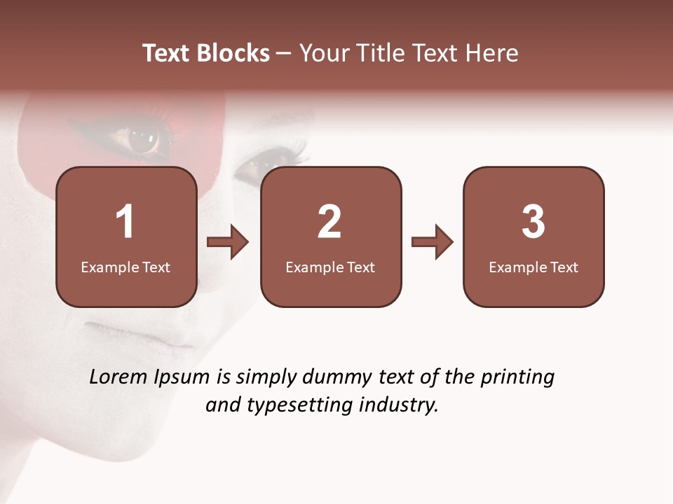 Girl Flag Female PowerPoint Template