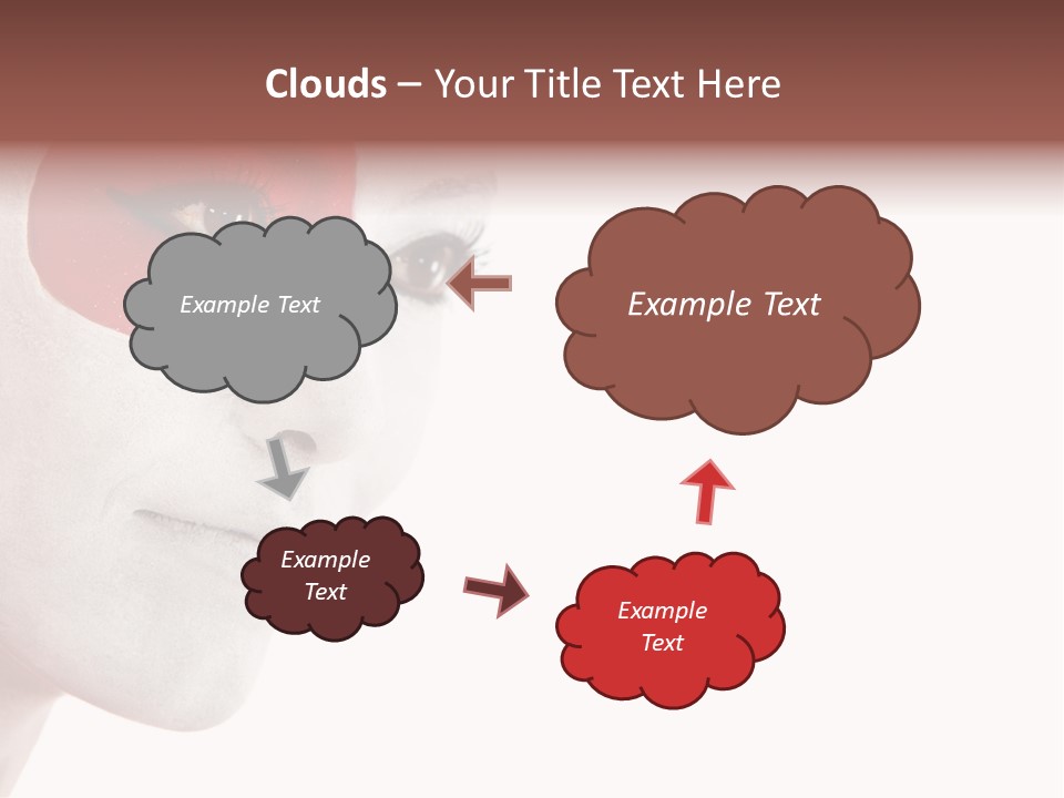 Girl Flag Female PowerPoint Template