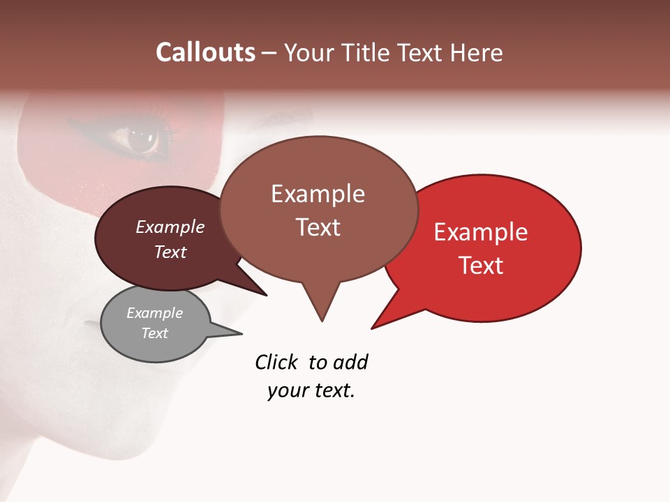 Girl Flag Female PowerPoint Template