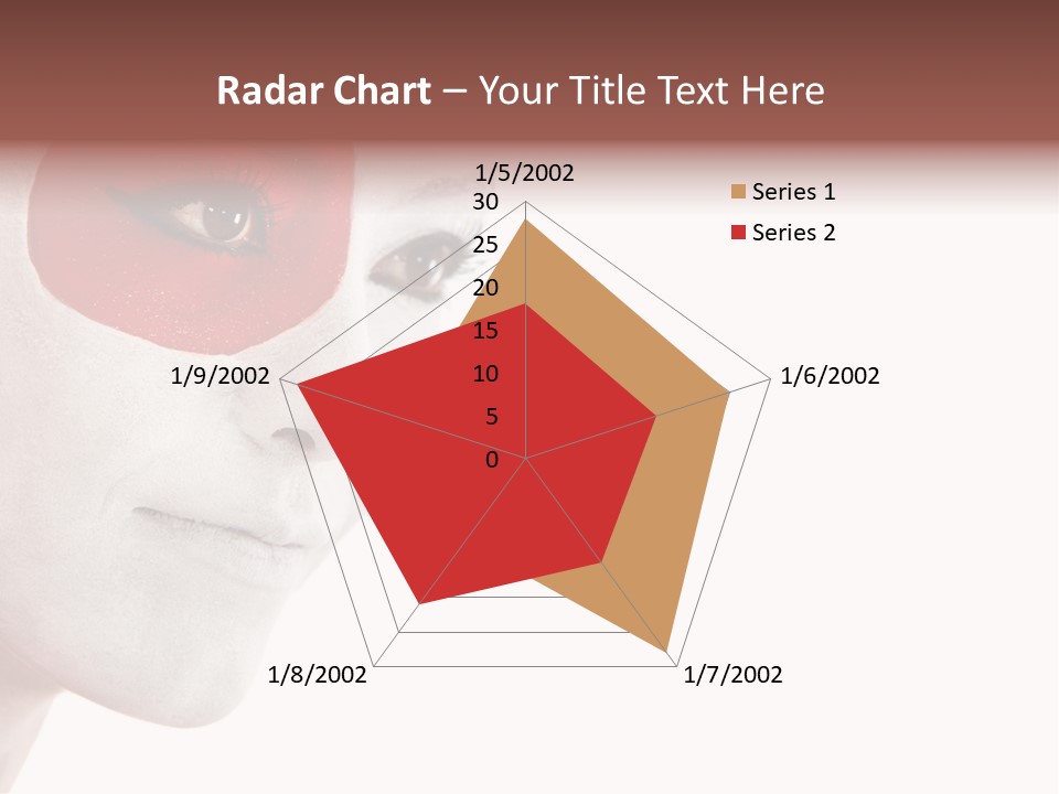 Girl Flag Female PowerPoint Template