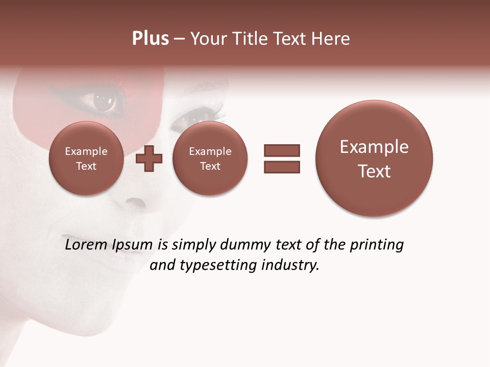 Girl Flag Female PowerPoint Template