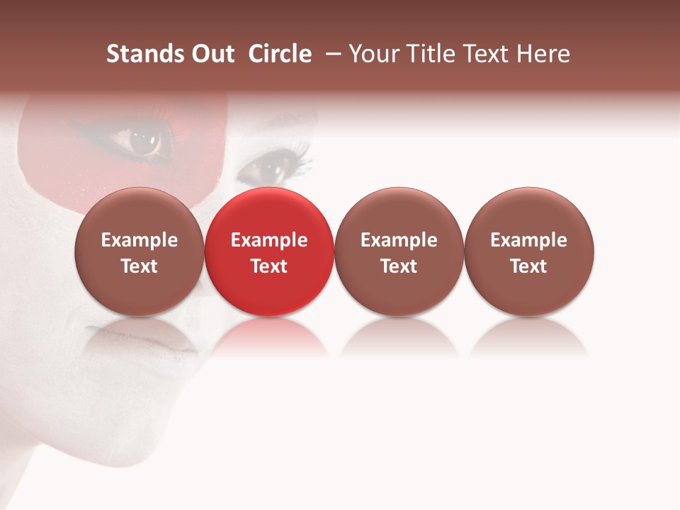 Girl Flag Female PowerPoint Template