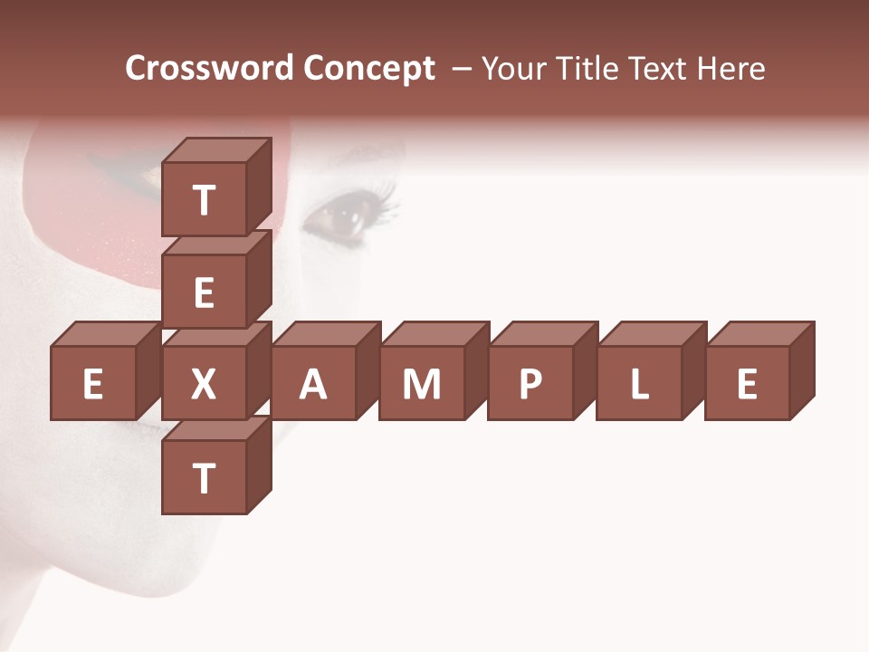 Girl Flag Female PowerPoint Template