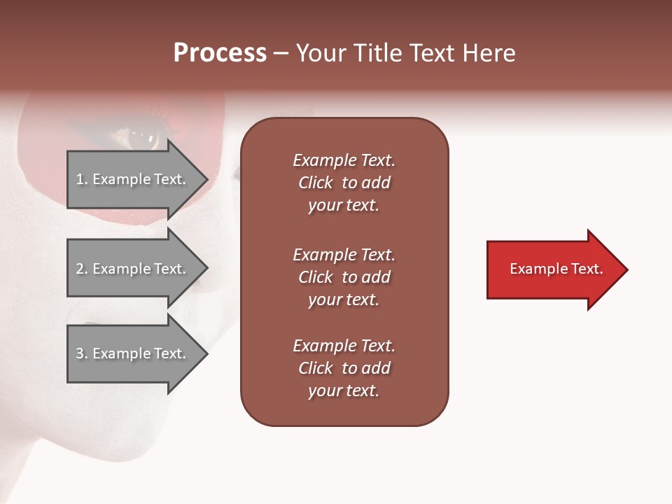 Girl Flag Female PowerPoint Template