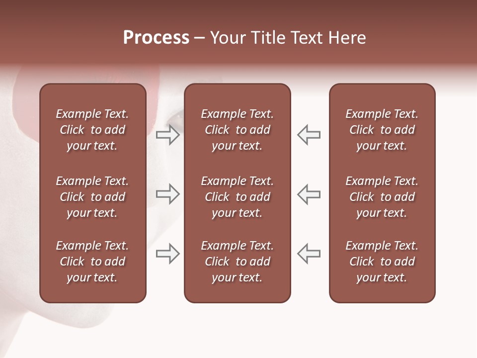 Girl Flag Female PowerPoint Template