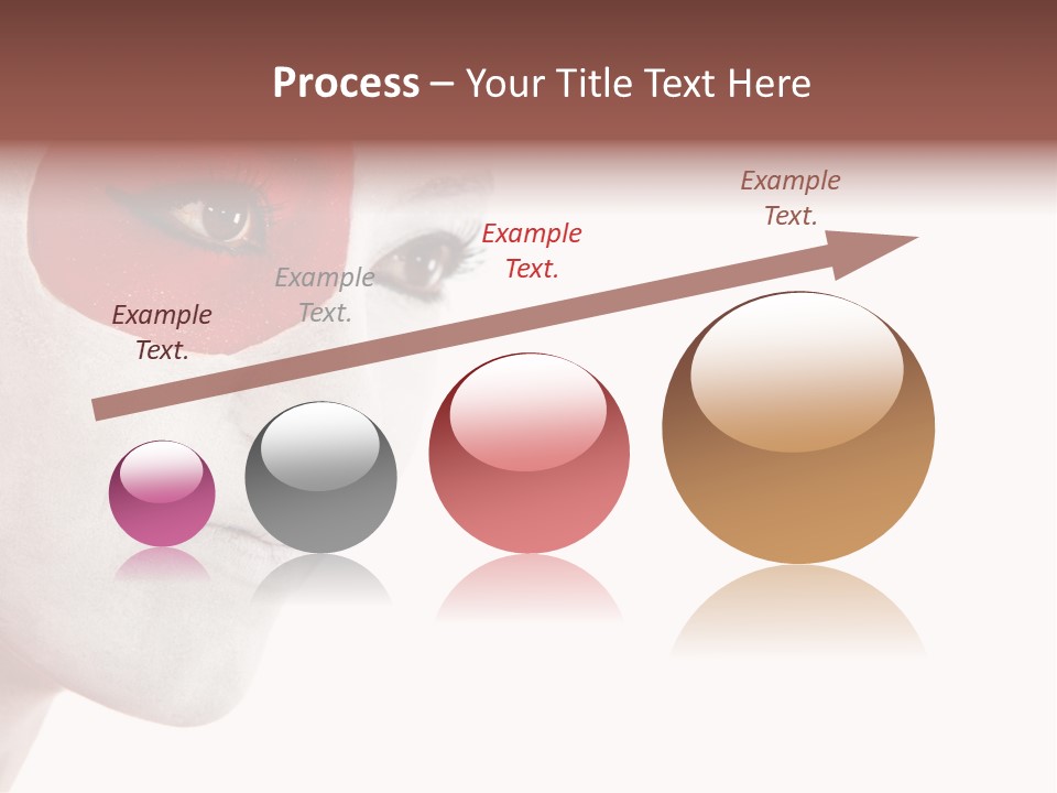 Girl Flag Female PowerPoint Template