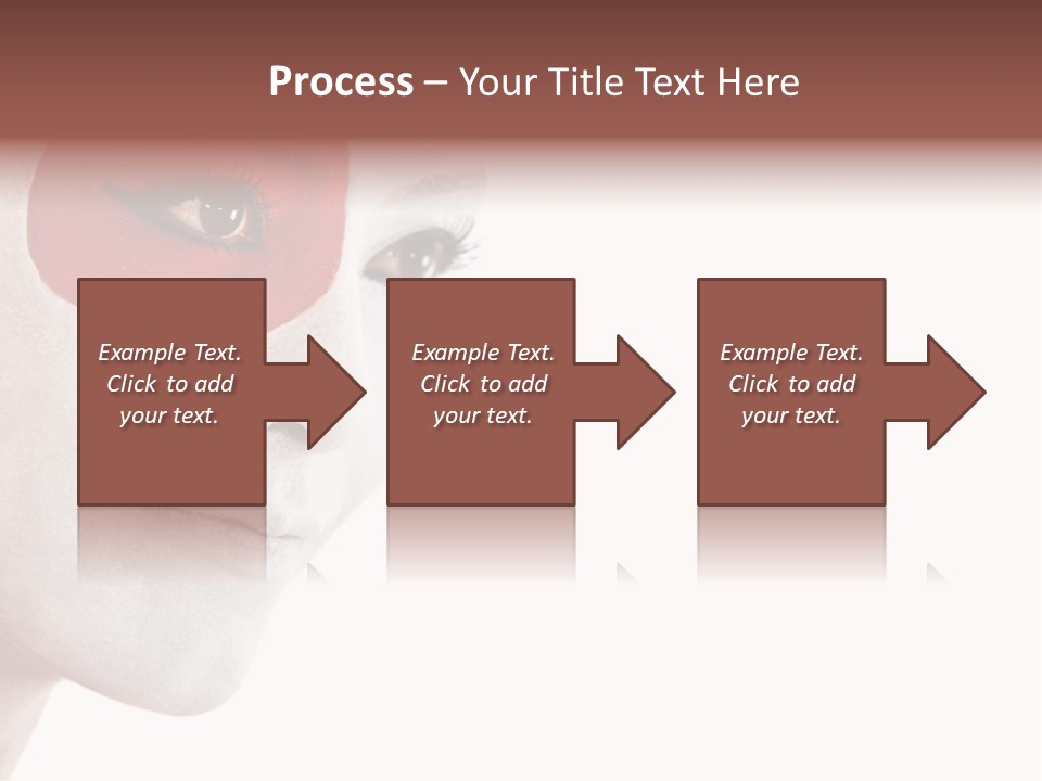 Girl Flag Female PowerPoint Template