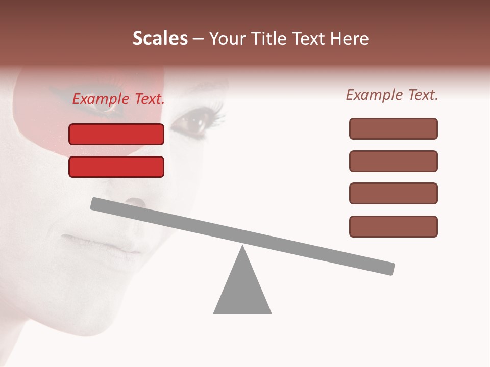 Girl Flag Female PowerPoint Template