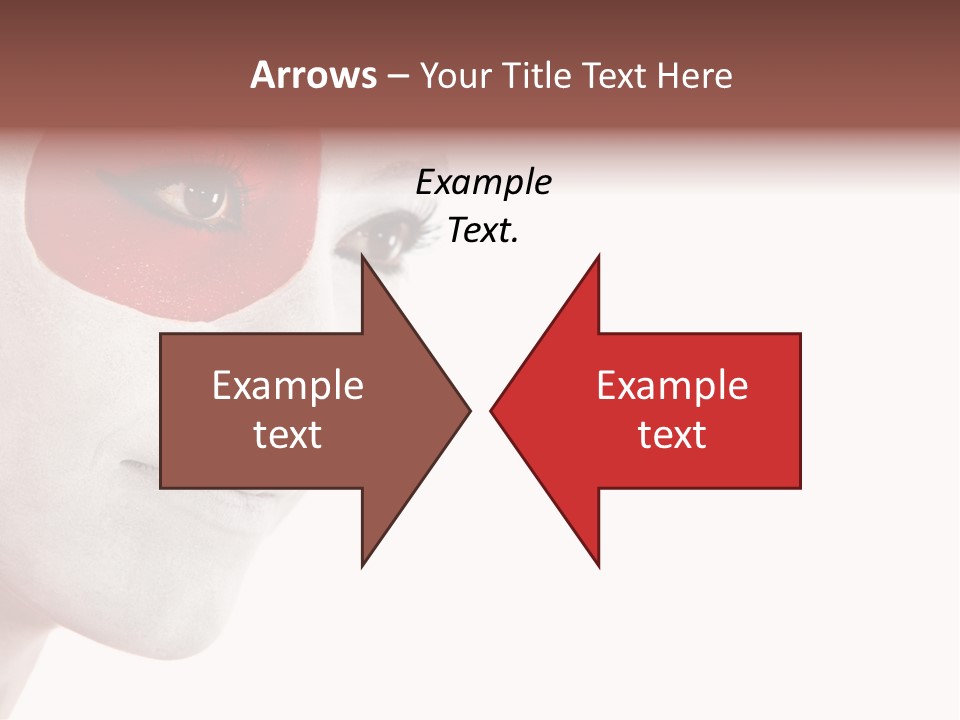 Girl Flag Female PowerPoint Template