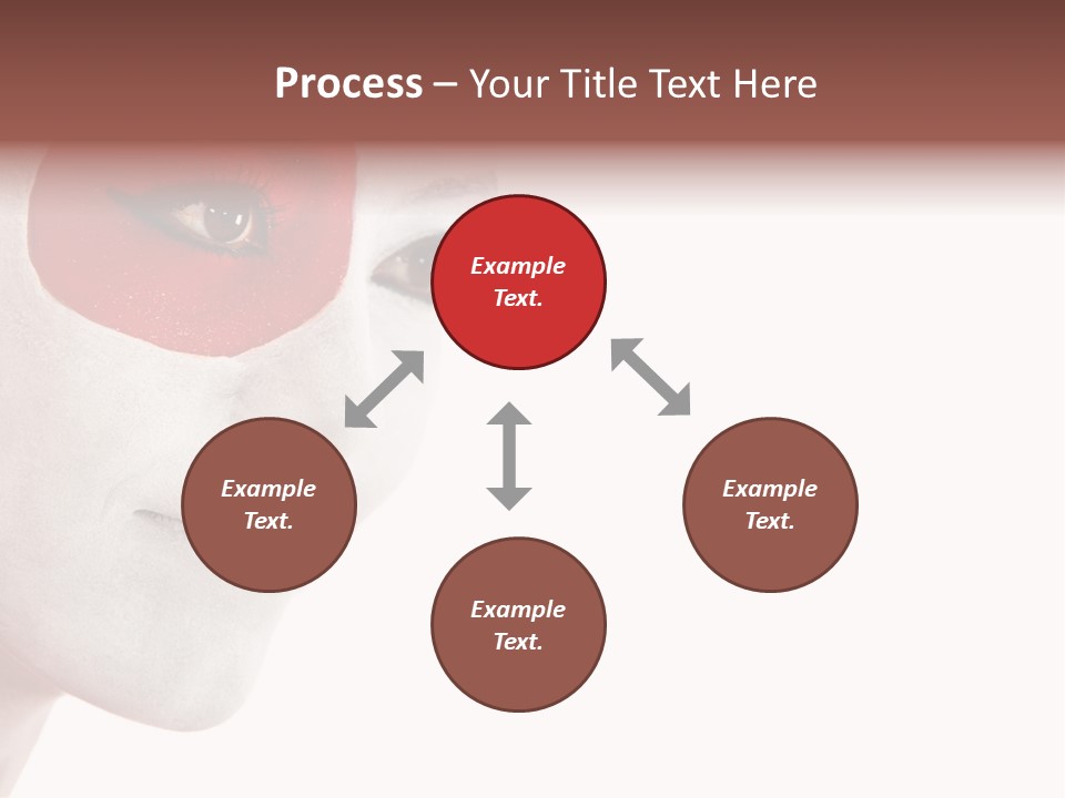 Girl Flag Female PowerPoint Template