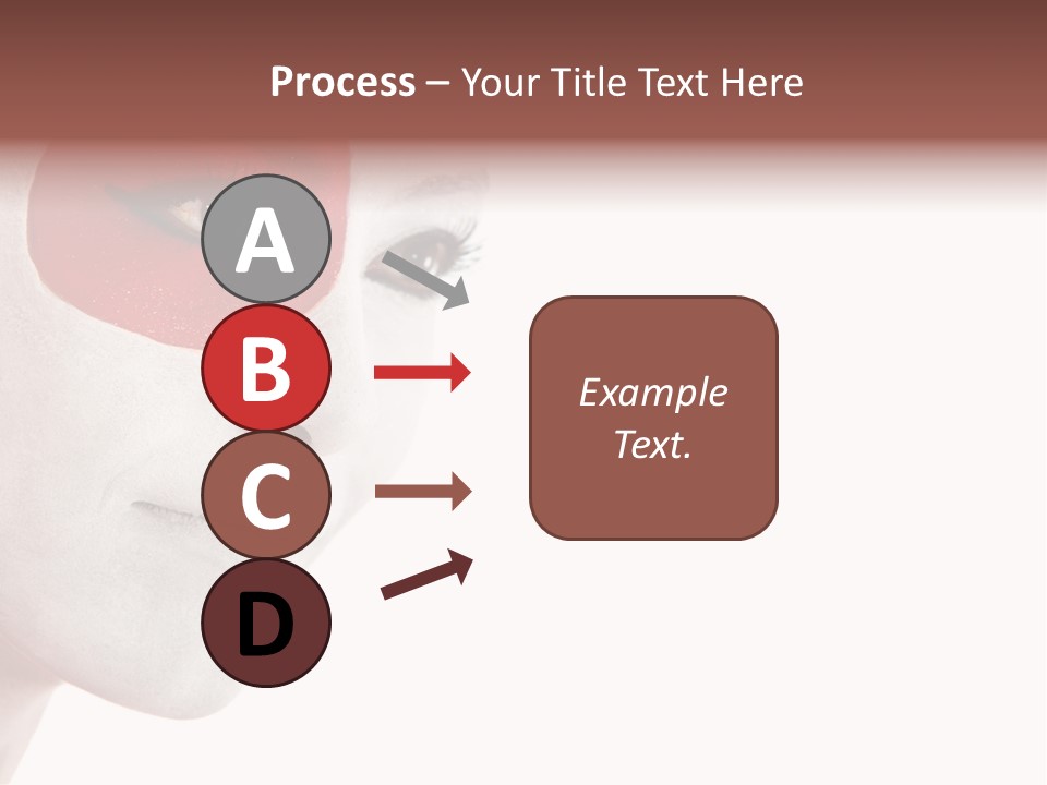 Girl Flag Female PowerPoint Template