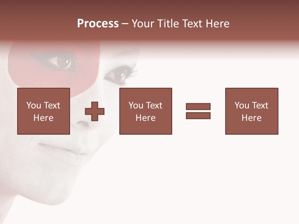 Girl Flag Female PowerPoint Template