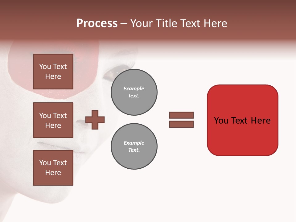 Girl Flag Female PowerPoint Template