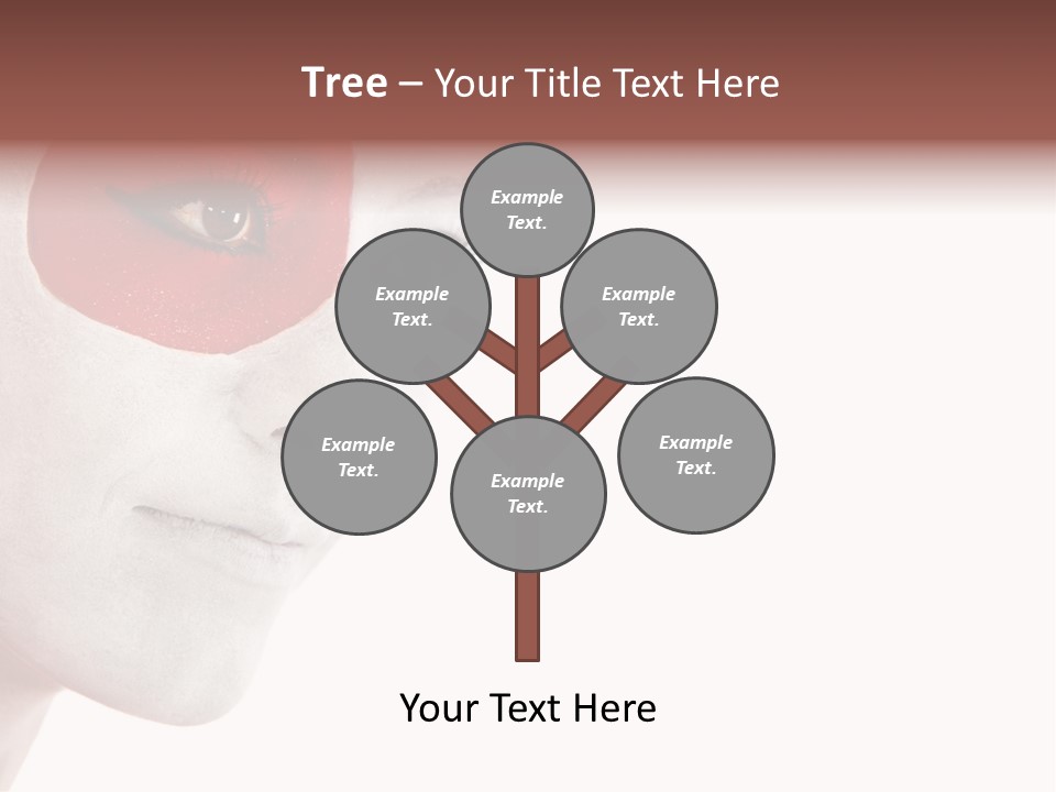 Girl Flag Female PowerPoint Template