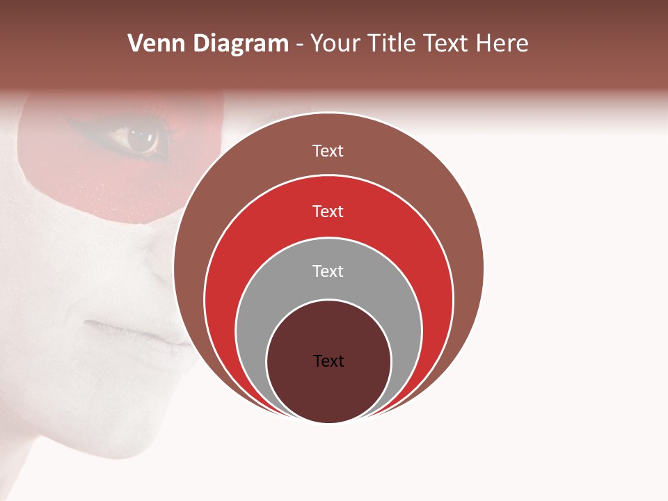 Girl Flag Female PowerPoint Template