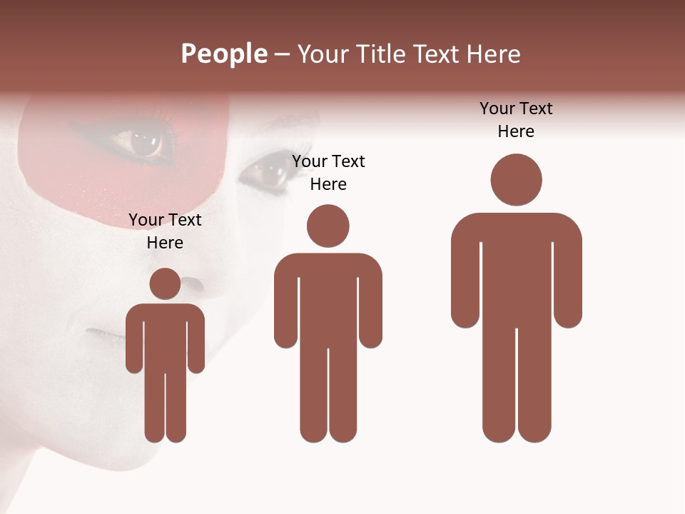 Girl Flag Female PowerPoint Template