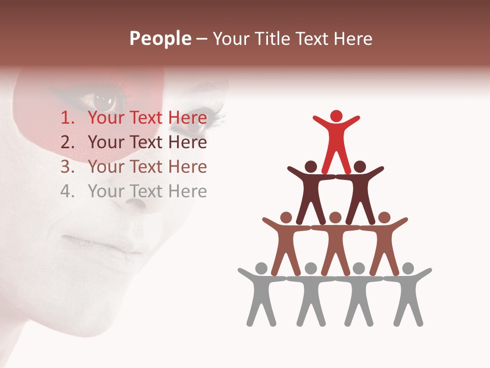 Girl Flag Female PowerPoint Template