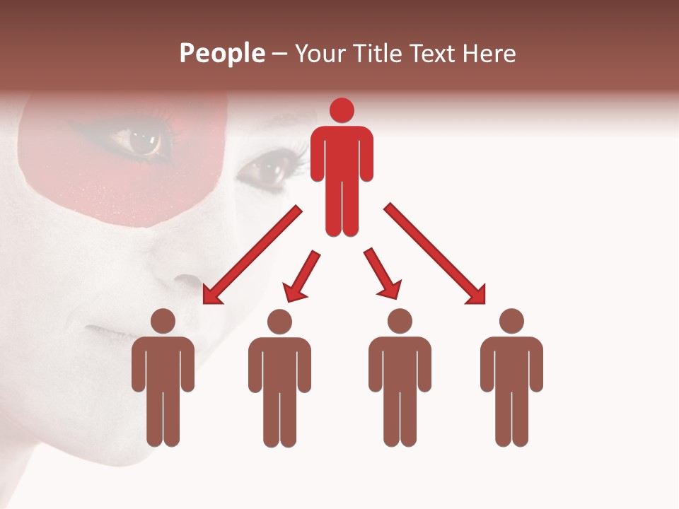 Girl Flag Female PowerPoint Template