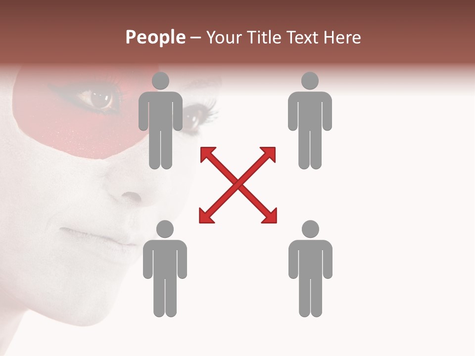 Girl Flag Female PowerPoint Template