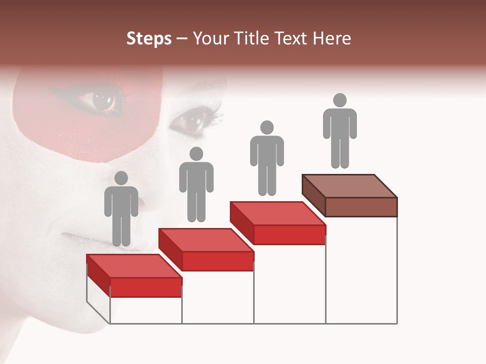 Girl Flag Female PowerPoint Template