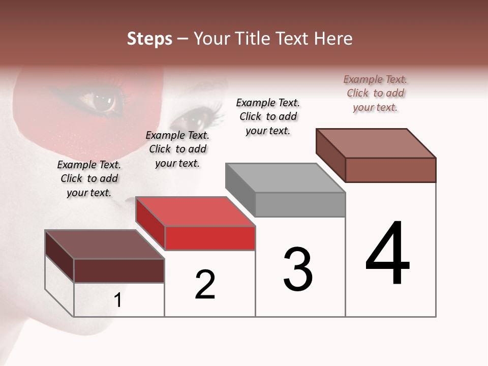 Girl Flag Female PowerPoint Template