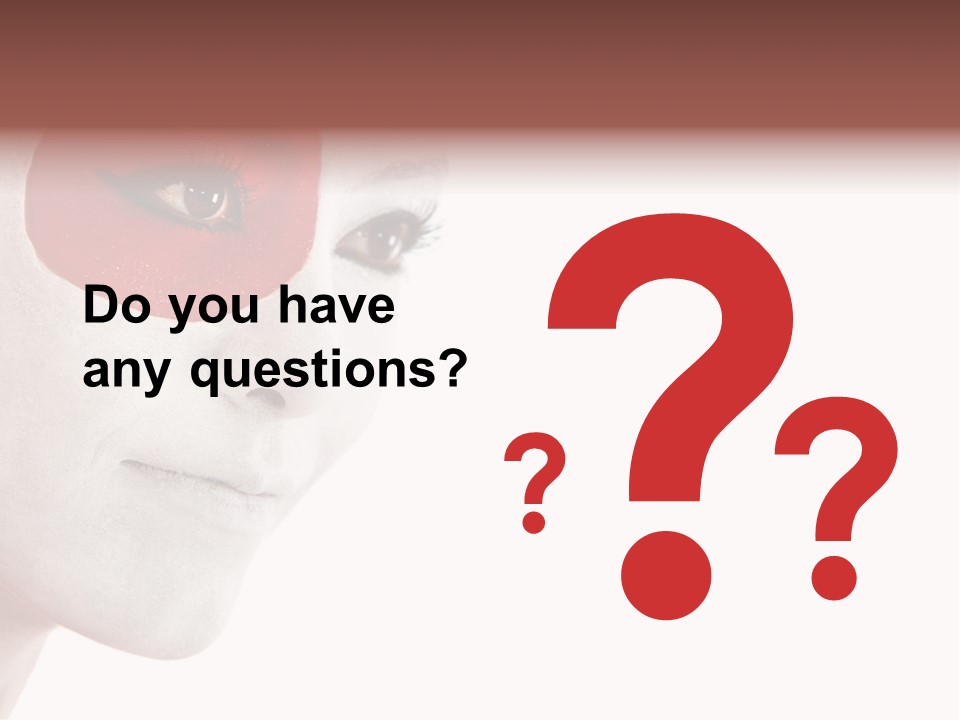 Girl Flag Female PowerPoint Template