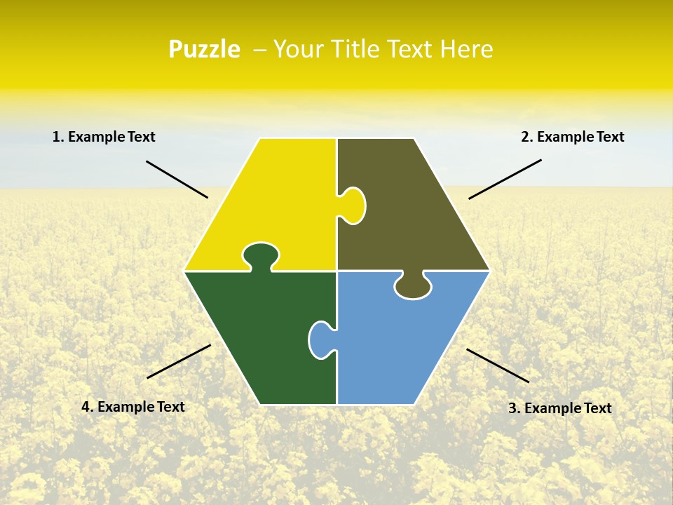 Colza Rural Cloud PowerPoint Template