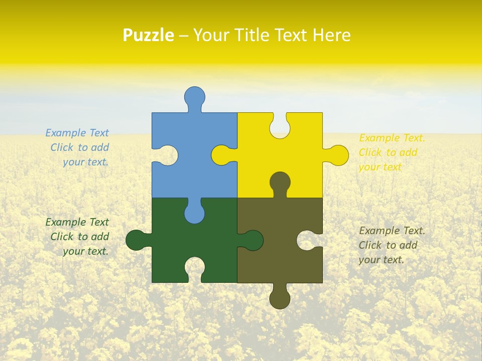 Colza Rural Cloud PowerPoint Template