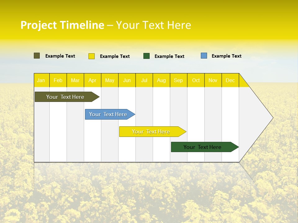 Colza Rural Cloud PowerPoint Template