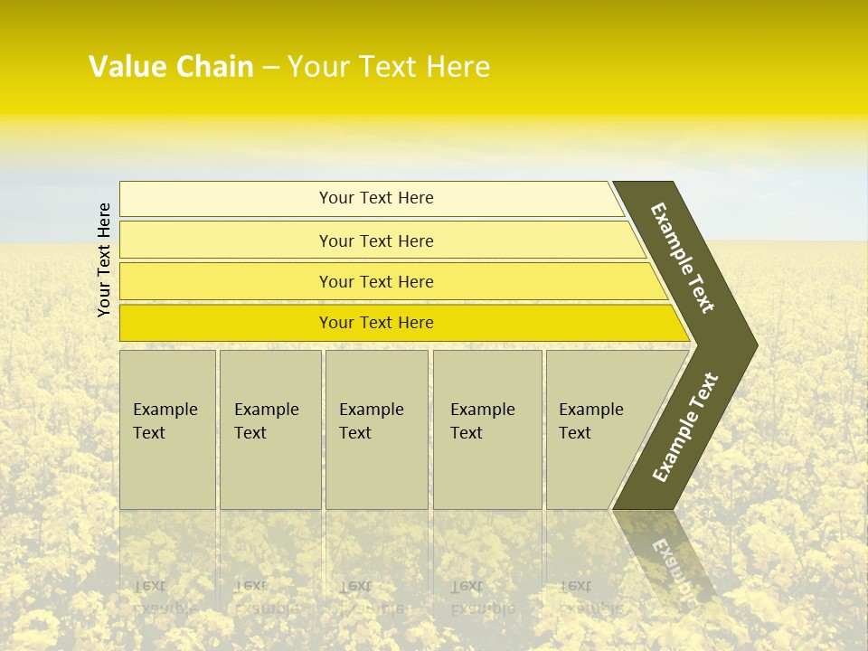 Colza Rural Cloud PowerPoint Template
