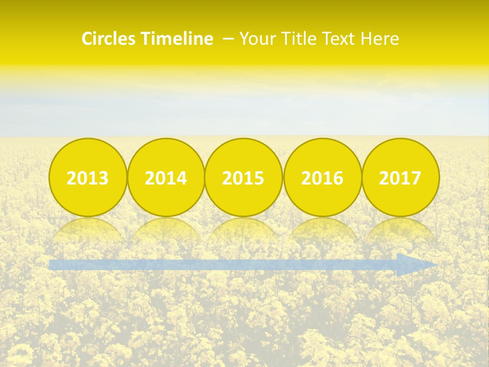 Colza Rural Cloud PowerPoint Template