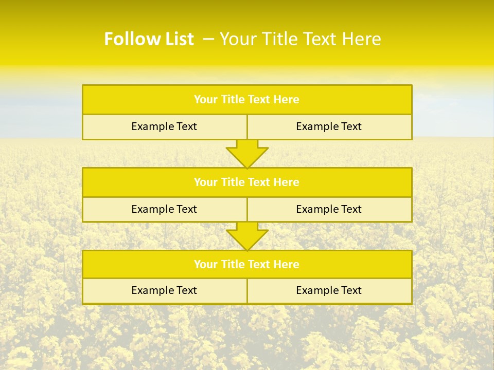 Colza Rural Cloud PowerPoint Template