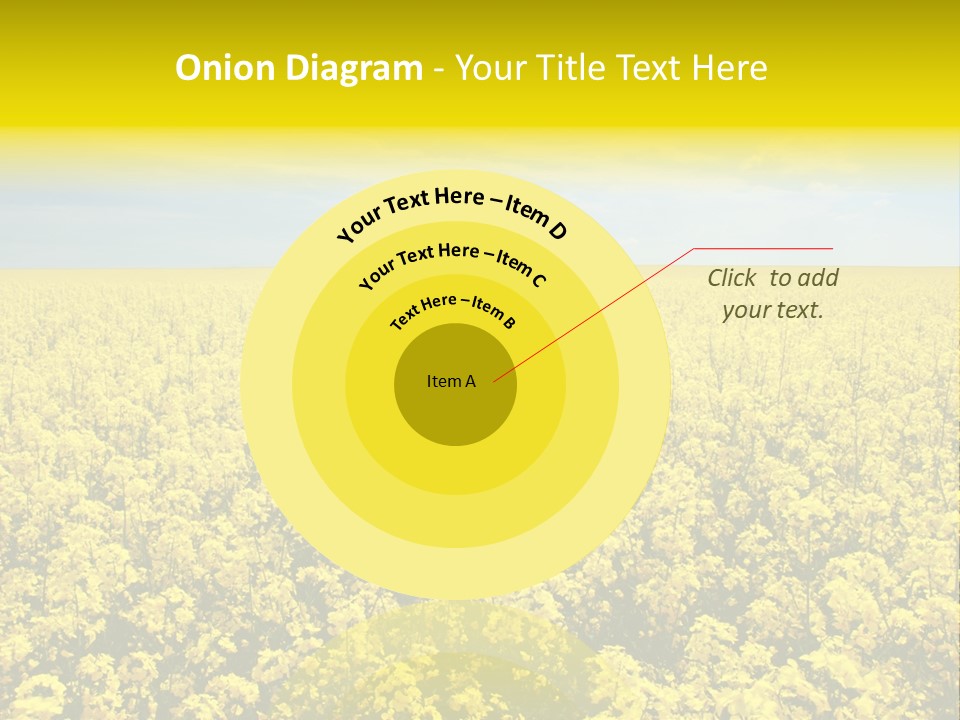 Colza Rural Cloud PowerPoint Template