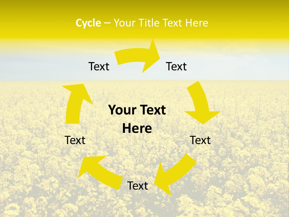 Colza Rural Cloud PowerPoint Template