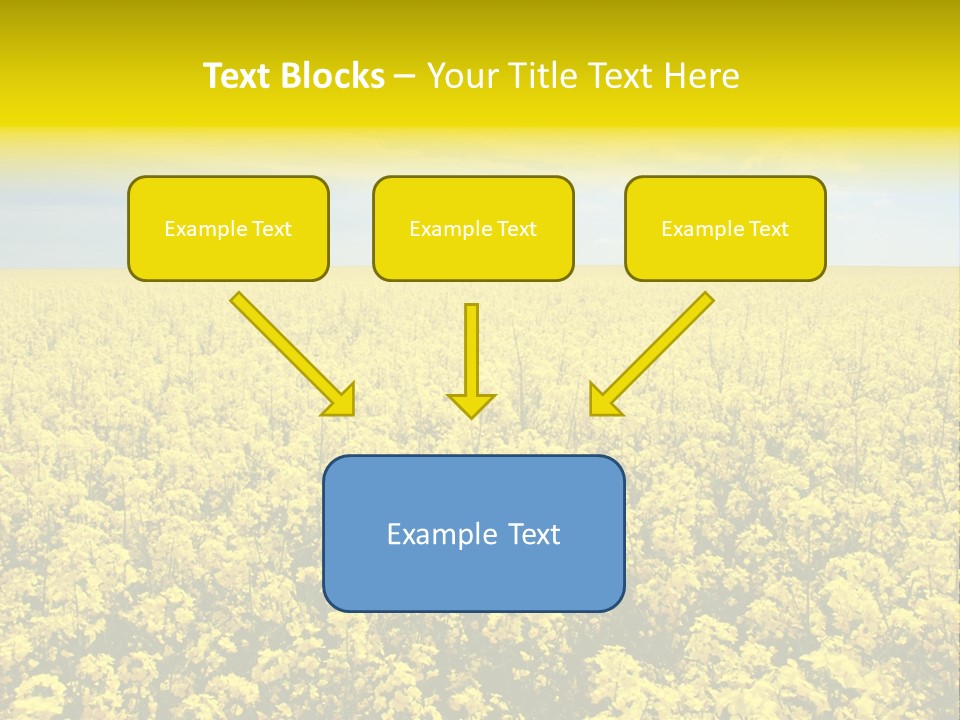 Colza Rural Cloud PowerPoint Template