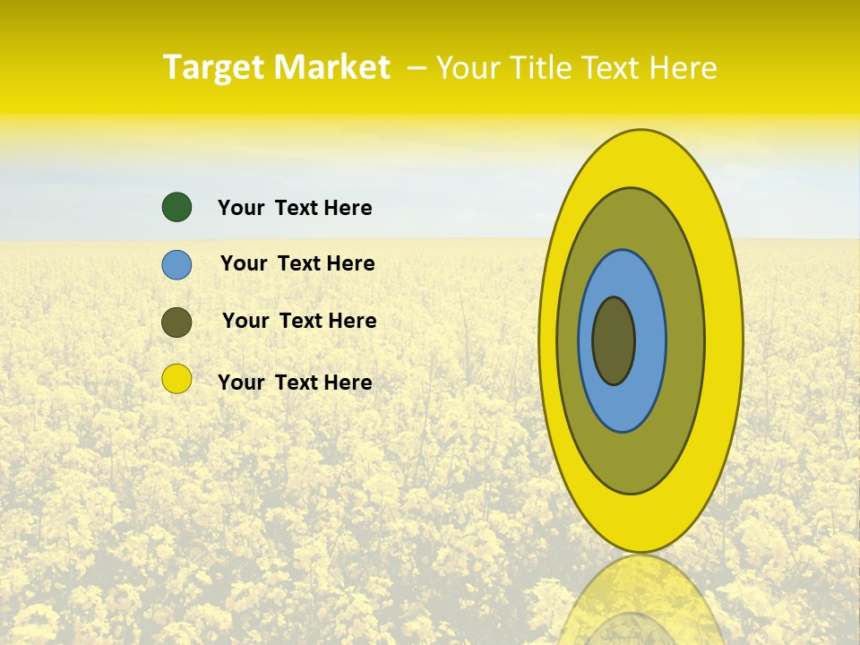 Colza Rural Cloud PowerPoint Template