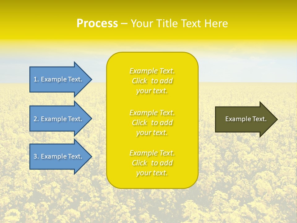 Colza Rural Cloud PowerPoint Template