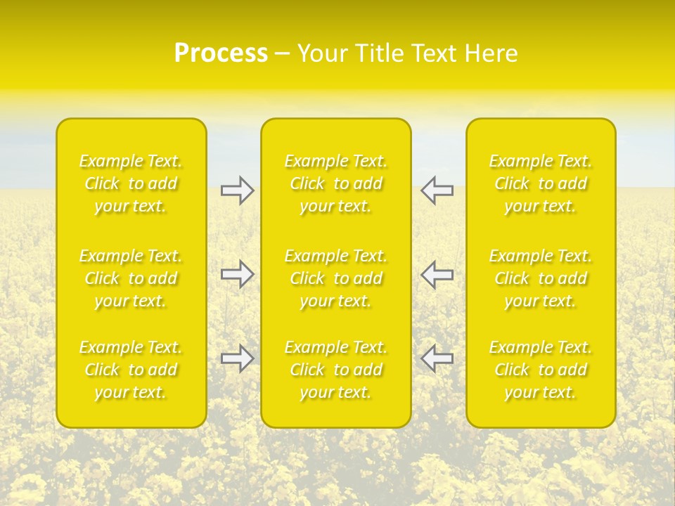 Colza Rural Cloud PowerPoint Template