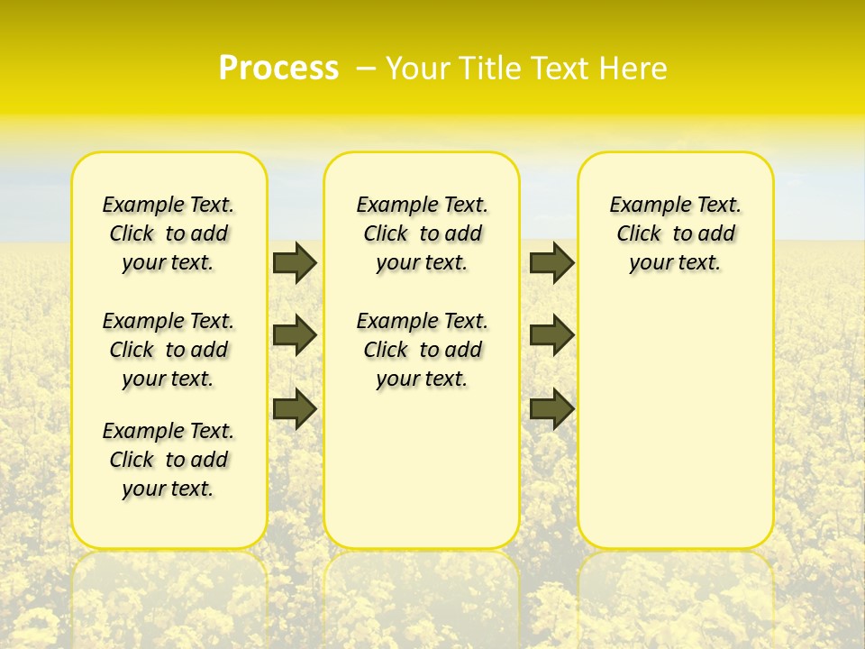 Colza Rural Cloud PowerPoint Template