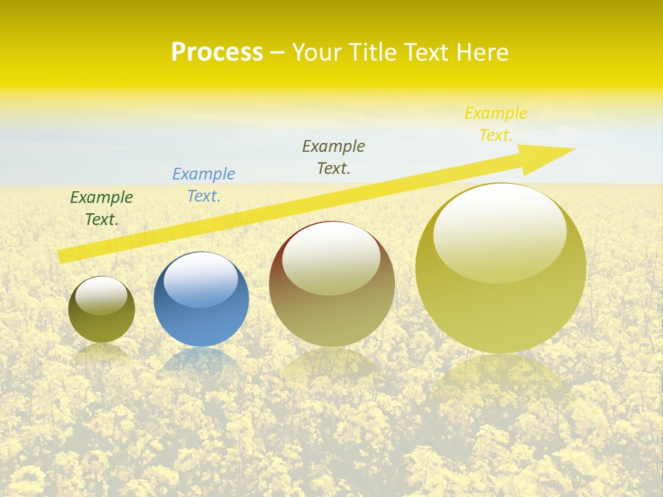 Colza Rural Cloud PowerPoint Template