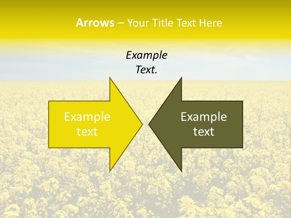 Colza Rural Cloud PowerPoint Template