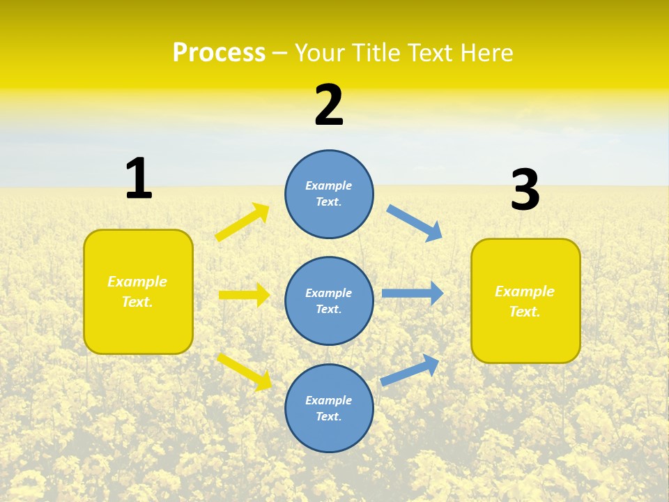 Colza Rural Cloud PowerPoint Template