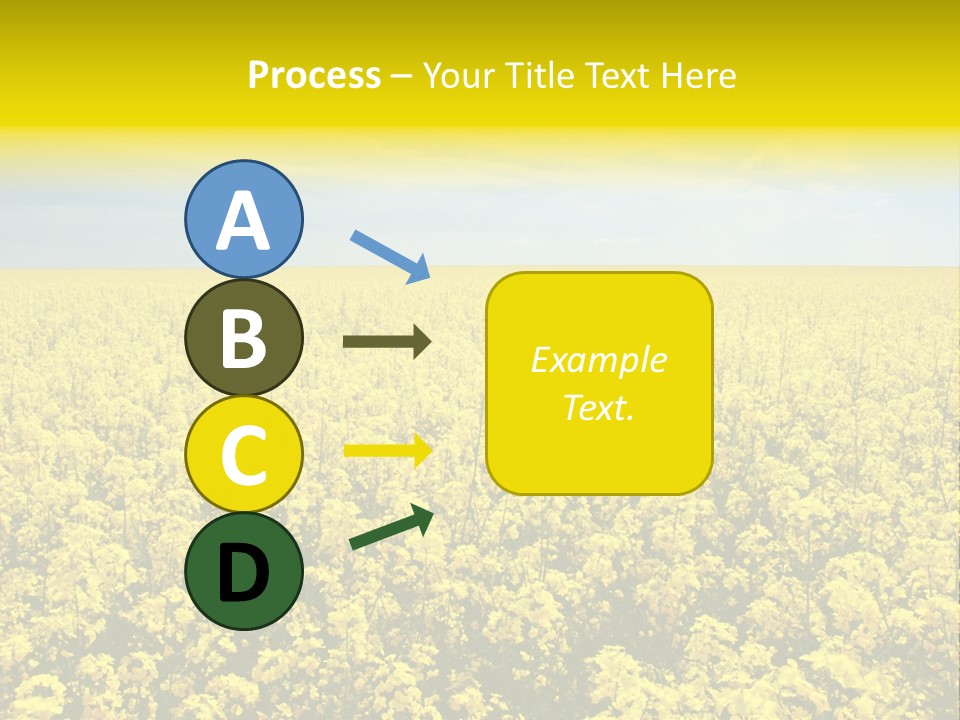 Colza Rural Cloud PowerPoint Template